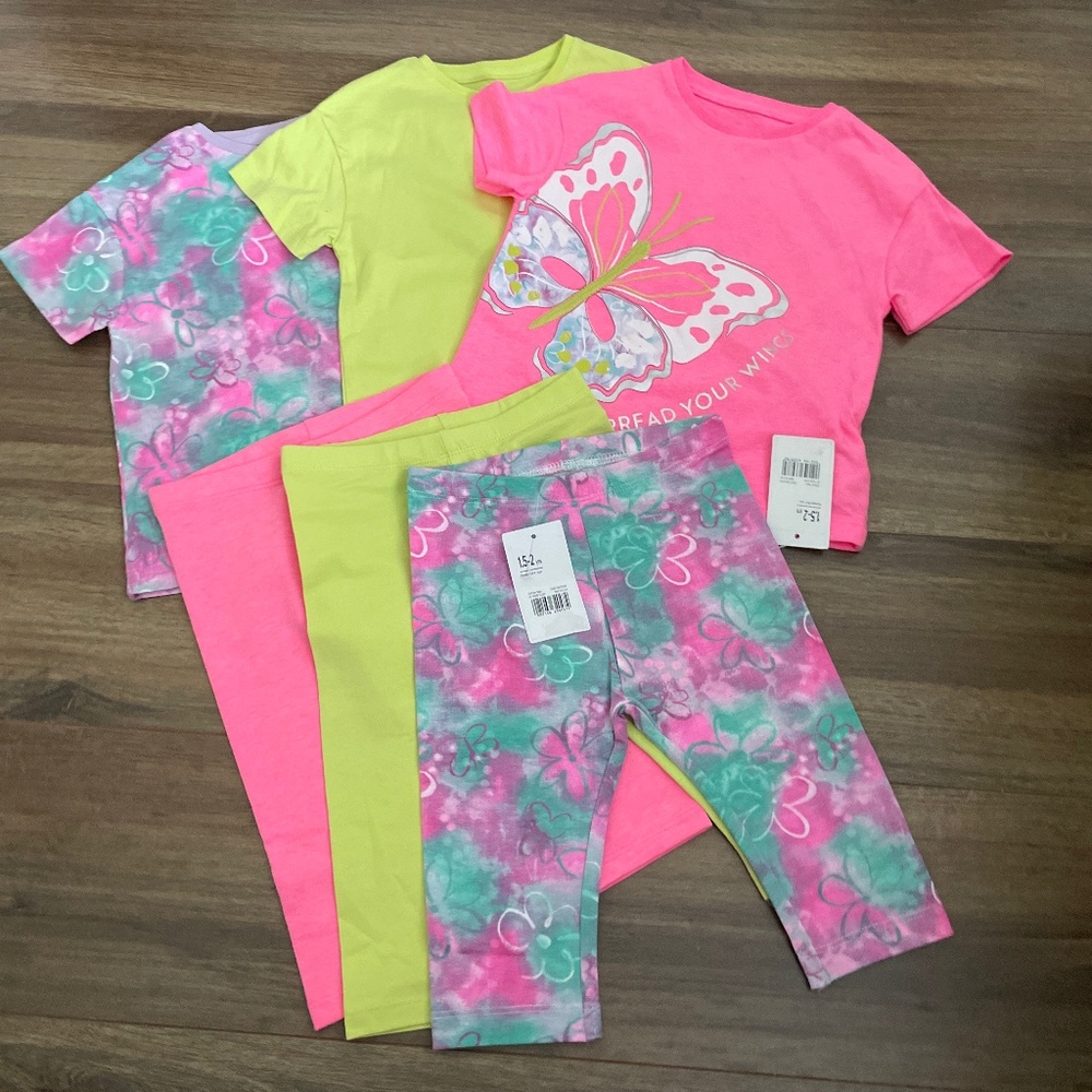 NWT Mothercare Set of 3 tees & leggings